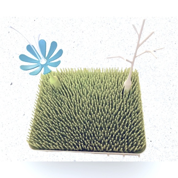 BOON LAWN Green and White Countertop Drying Rack Set, 4 pieces - Picture 3 of 3